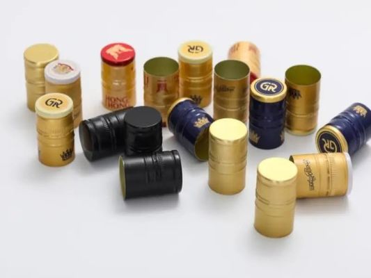 プラスチック アルミニウム PVC 熱縮縮ラップ フィルム 丸い形 オーダーメイド ウィスキーボトル