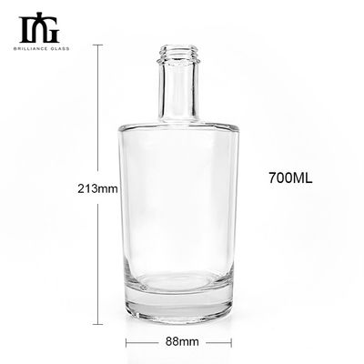 500ml 750ml 酒のための風味のガラスボトル