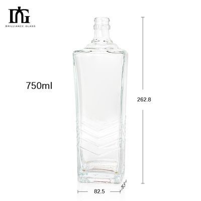 グラスカラー ワイン ブランデー ウォッカ 透明 再利用可能な ミニチュア 酒瓶 500ml 750ml