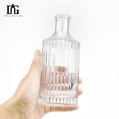 300ml 500ml 700ml ファッションラウンド 透明ガラス 香水ディフューザー ボトル OEM/ODM 許容