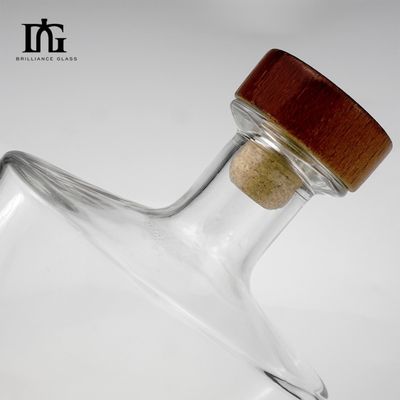 250ml/500ml/700ml/750ml容量 空のガラスボトル スーパーフリントガラス ブランデーボトル
