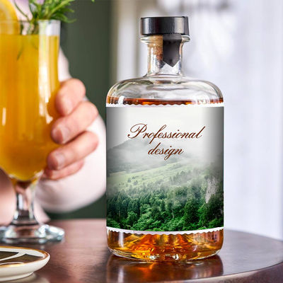 50cl 70cl 75cl オーダーメイド ロゴ ウォッカ リコール ボトル 山底とガラスカラー