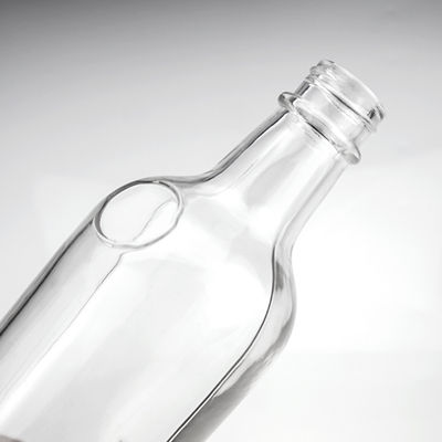 クリアグラス酒瓶 スクロールキャップ容量500ml/750ml/1L ネックレス素材 ガラス