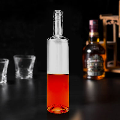 オーダーメイド形 700ml 750ml 1000ml ガラスボディ ウォッカ リコール ジン 空のウイスキーボトル