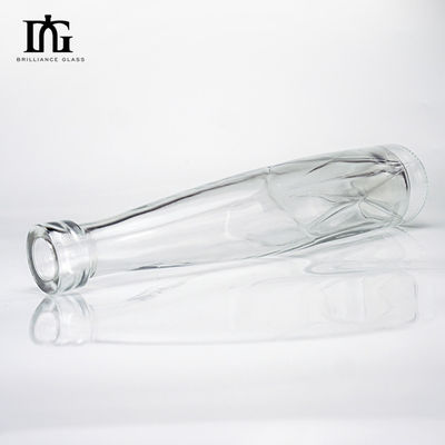 グラスボディ 彫刻 表面 ハンドリング 500ml 丸いシャンパンボトル