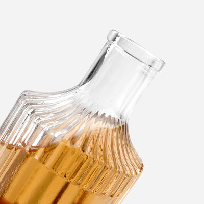 許容できる冷凍酒 コーク丸型垂直ストライプのワイングラスボトル 250ml 500ml