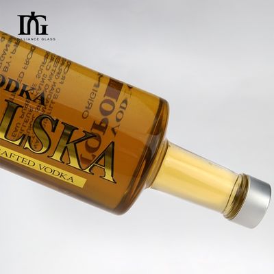 750ml ロング ネック シリンダー 青色 塗装 ガラス 酒 ウイスキー ウォッカ 飲料用 ボトル