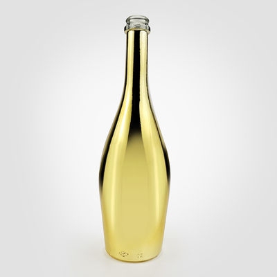 涙滴彫りと金電圧塗装のガラスボトル 500ml/700ml/750ml容量