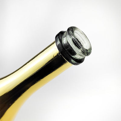 涙滴彫りと金電圧塗装のガラスボトル 500ml/700ml/750ml容量