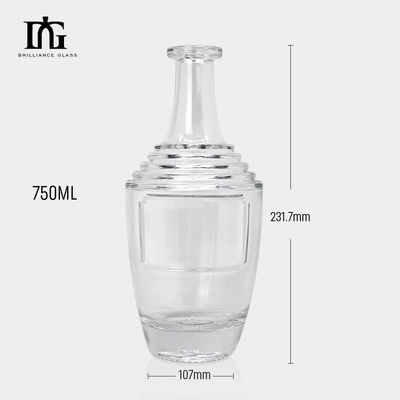 オーダーメイド 200ml 独特のデザインのガラスボトル ラム ウイスキー ウォッカ コークシール