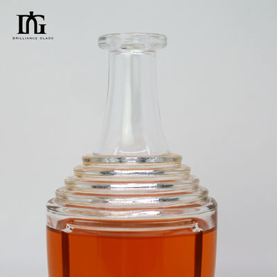 オーダーメイド 200ml 独特のデザインのガラスボトル ラム ウイスキー ウォッカ コークシール
