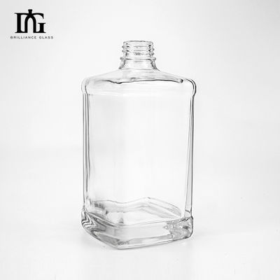700ml 500ml スクエアガラスボトル ウイスキー ウォッカ 酒 受け入れられる お客様のロゴ