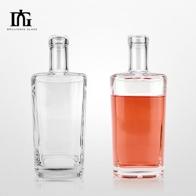 750ml クリア レッドワイン ウイスキー ガラスボトル OEM/ODM 承認されデザイン