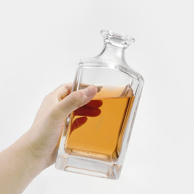 カップタイプコルクスクリュー 両方 750ml 方形 ガラス ジン ウィスキー 酒瓶 薬局用