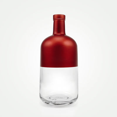 OEM/ODM 許容 半透明・マットブラック 750ml ジン酒瓶 コルクキャップ