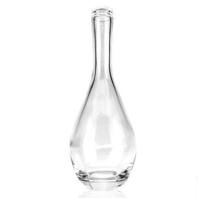 500ml ガラスのボトル 末端 ヴァーザ 長い首 ウォッカ ワイン コルク スクロール 両方 密封タイプ