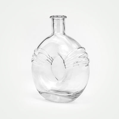 500ml 700ml クリアグラスボトル ブランデー用のコルク付き
