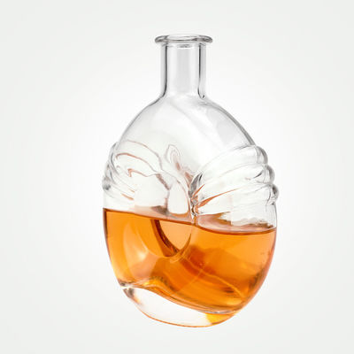 500ml 700ml クリアグラスボトル ブランデー用のコルク付き