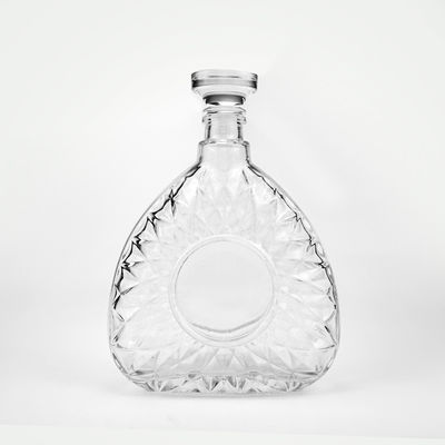 容認される顧客のロゴ 750ml 75cl 清明なガラススピリットボトル