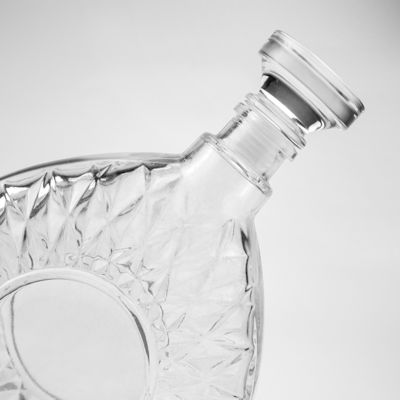 容認される顧客のロゴ 750ml 75cl 清明なガラススピリットボトル