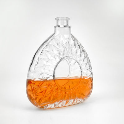 容認される顧客のロゴ 750ml 75cl 清明なガラススピリットボトル