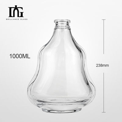 アシド・エッチ 表面処理 500ml ウォッカ・ブランデー・ウイスキーのための透明ガラスボトル