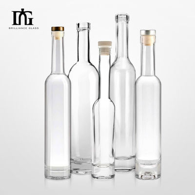 350 ml 375 ml 500 ml 透明の丸いガラス ウイスキー・ラム ワインボトル