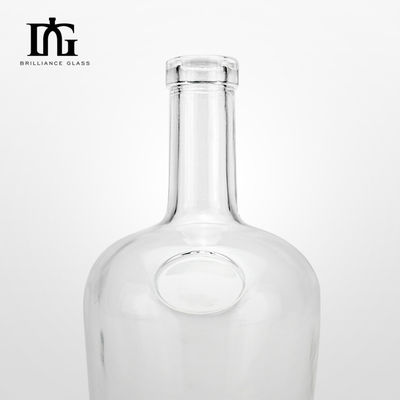 700ml ガラスのジンのボトル コークスクリューキャップ 透明 ウイスキー・ラム・スピリッツ ウォッカのボトル