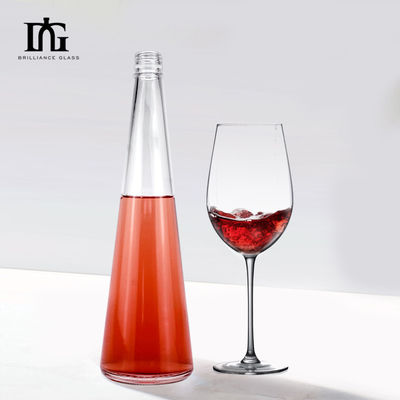 オーダーメイド 豪華 ユニークな花瓶 形状 ガラスボトル 700ml 750ml コークスクリューキャップ