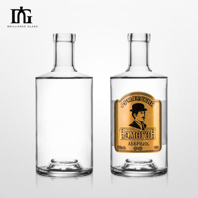 ウォッカ・ラム・ウイスキー用 700ml ガラスボトル スクリーン印刷 ホットスタンプリング 絵画 彫刻