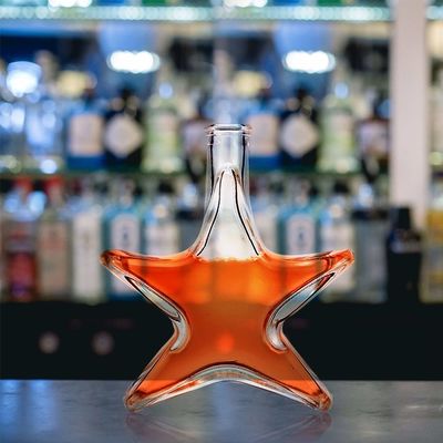 ジン・ラム・ブランデー・ウォッカの200mlのガラスボトル