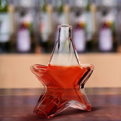 ジン・ラム・ブランデー・ウォッカの200mlのガラスボトル