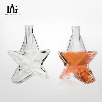 ジン・ラム・ブランデー・ウォッカの200mlのガラスボトル