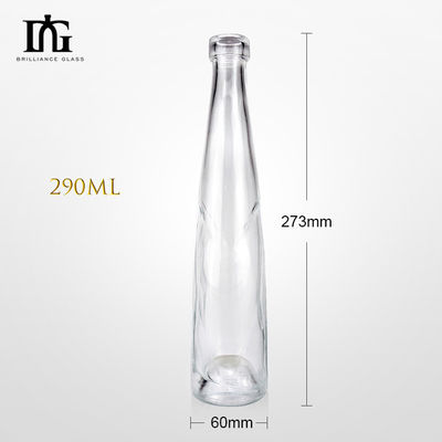 ガラス素材 330ml 500ml アルミ蓋付きデザインコーンフルーツワイン飲料ボトル