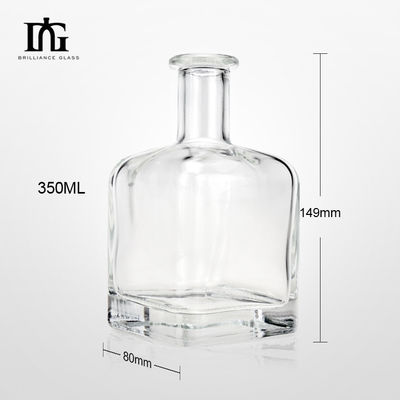 パーソナライゼーション 方形 コークガラスボトル 方形 ラムガラスボトル 350ml