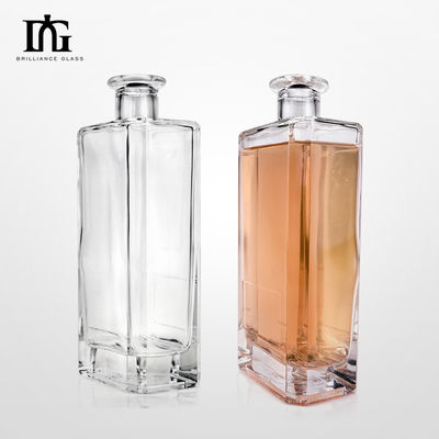 500ml 750ml 厚い底に刻印されたホットスタンプリングラベル 酒類用ウォッカボトル
