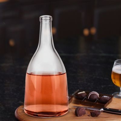 250ml/500ml/700ml/750ml 容量 丸いガラスの酒瓶 コーク密封型