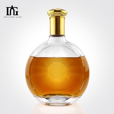 700ml ジン・ウイスキー製造用のオーダーメイドの丸い不規則な滑らかな表面のガラスボトル