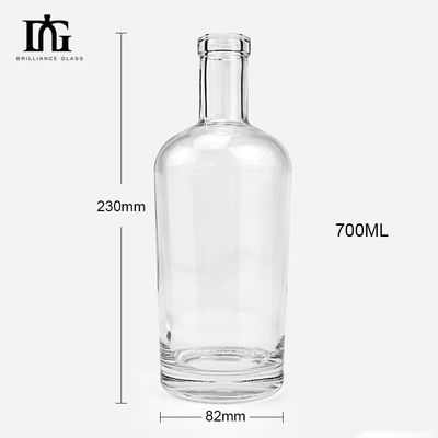 オーダーメイド ホットスタンピング ラベル 500ml 750ml 厚い底のサイズでウイスキーボトル
