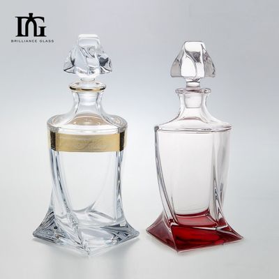 750ml フローストウイスキー・リコール ガラスボトル 彫刻されたデザインとベース材料のガラス