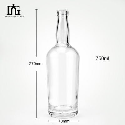 グラスカラー 500ml 700ml 750ml ウイスキー ブランデー 空のボトル コルクとスクリューキャップ