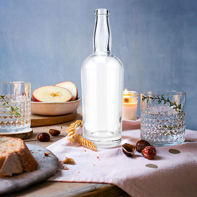 グラスカラー 500ml 700ml 750ml ウイスキー ブランデー 空のボトル コルクとスクリューキャップ