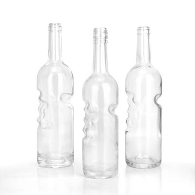 500ml/750ml レッドワイン ボトル 天使の手 飲料や果汁のための特殊形ガラス