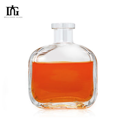 OEM/ODM 許容 700ml 750ml オヴァル型酒類ガラスボトル