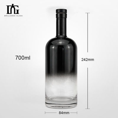 ガラスカラー素材 500ml 700ml 750ml ウォッカ 酒類と飲料のための酒類ボトル