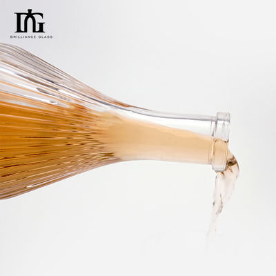 商用酒の表示のために刻まれた450ml/700ml/750mlのガラスボトル