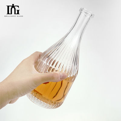 商用酒の表示のために刻まれた450ml/700ml/750mlのガラスボトル