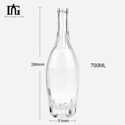 刻画 700ml 750ml ガラスの酒瓶 アルコールとスピリットをカスタマイズするために