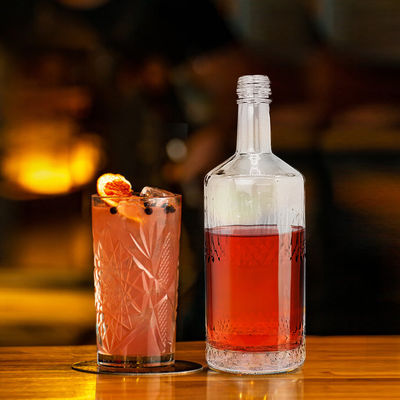 500ml 丸いガラス飲料ボトル 酒類密封型 CORK OEM/ODM 受け入れられる