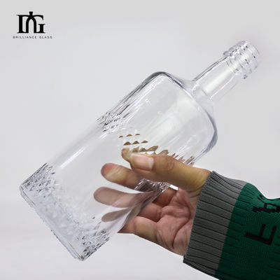 500ml 丸いガラス飲料ボトル 酒類密封型 CORK OEM/ODM 受け入れられる